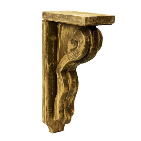 BALCONY BEYOND Distressed Wooden Corbel for Decor BA2647764